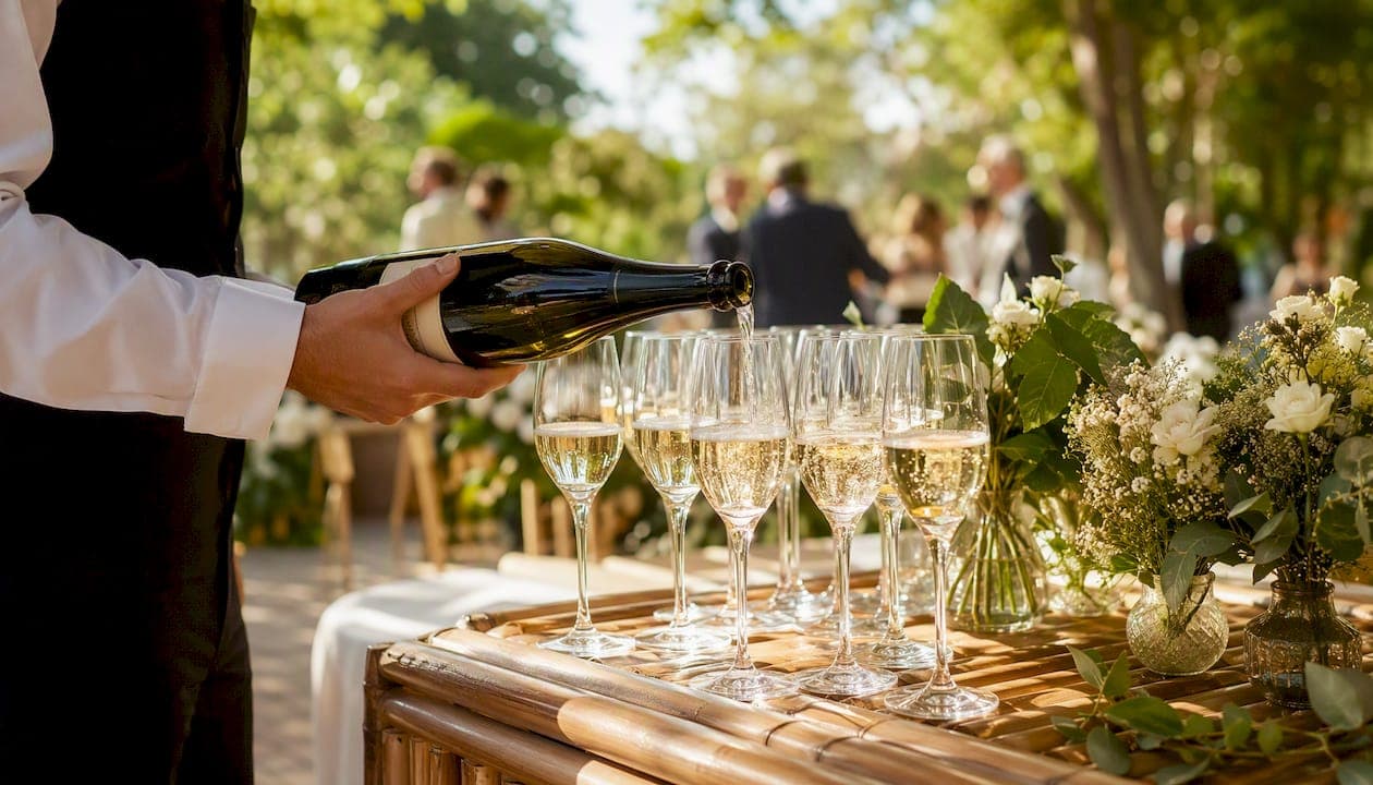 Sektempfang zur Hochzeit: Mengen, Kosten und Checkliste