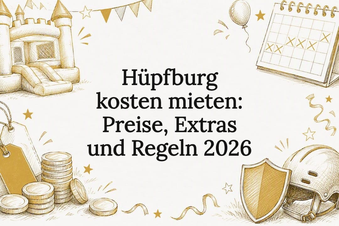 Hüpfburg kosten mieten: Preise, Extras und Regeln 2026