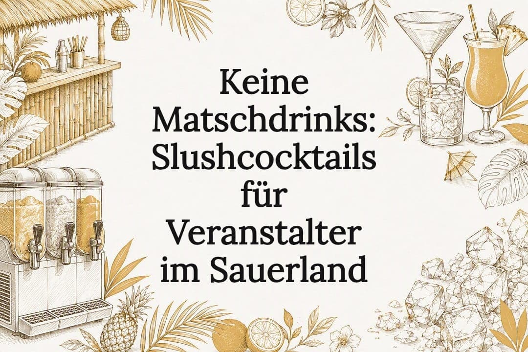Keine Matschdrinks: Slushcocktails für Veranstalter im Sauerland