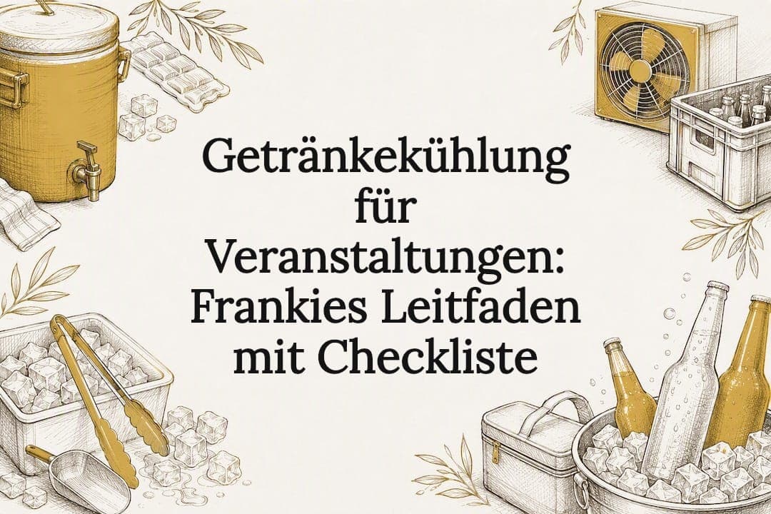 Getränkekühlung für Veranstaltungen: Frankies Leitfaden mit Checkliste