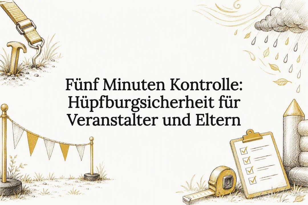 Fünf Minuten Kontrolle: Hüpfburgsicherheit für Veranstalter und Eltern