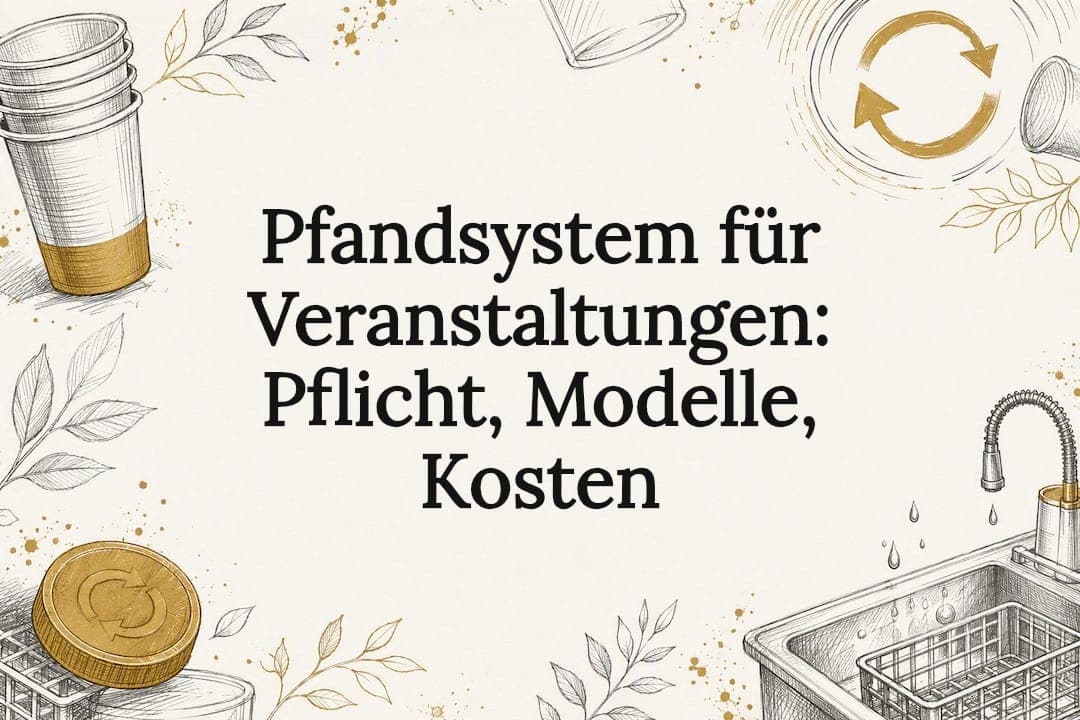 Pfandsystem für Veranstaltungen: Pflicht, Modelle, Kosten