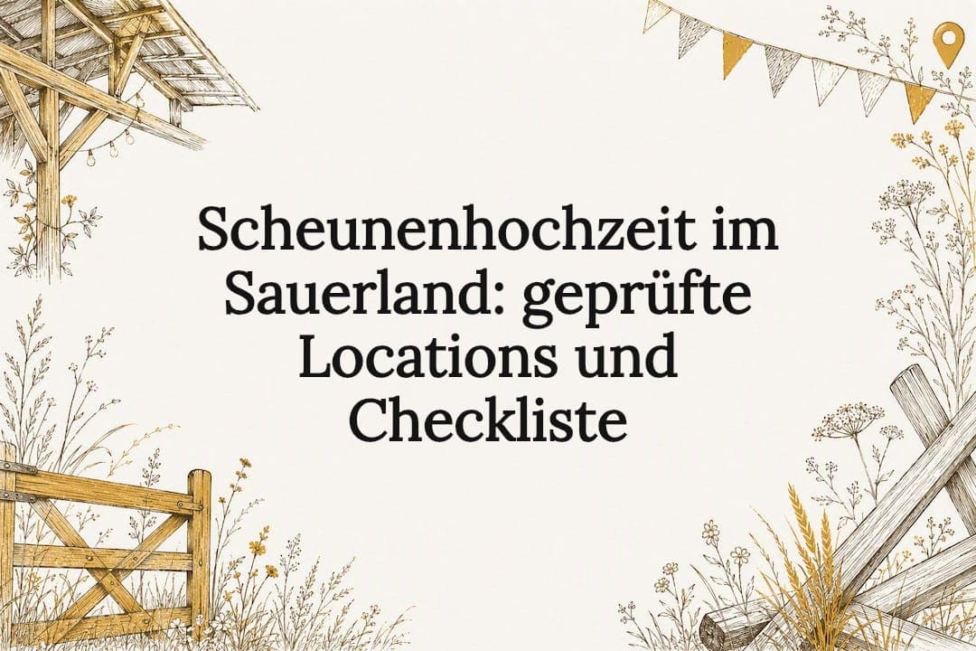 Scheunenhochzeit im Sauerland: geprüfte Locations und Checkliste