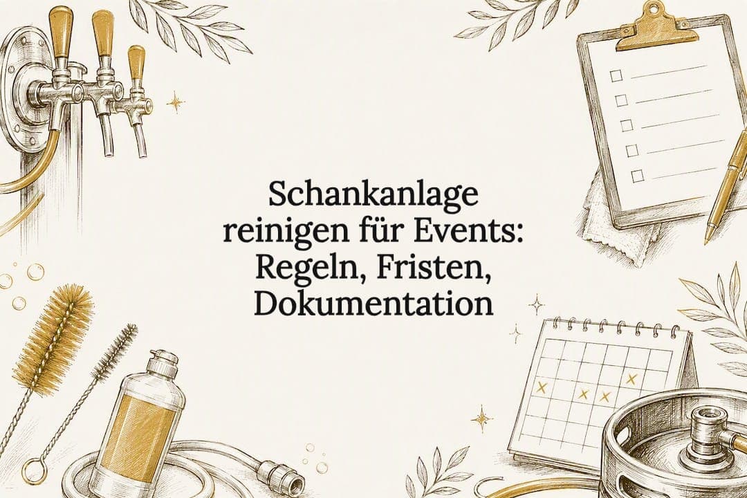 Schankanlage reinigen für Events: Regeln, Fristen, Dokumentation