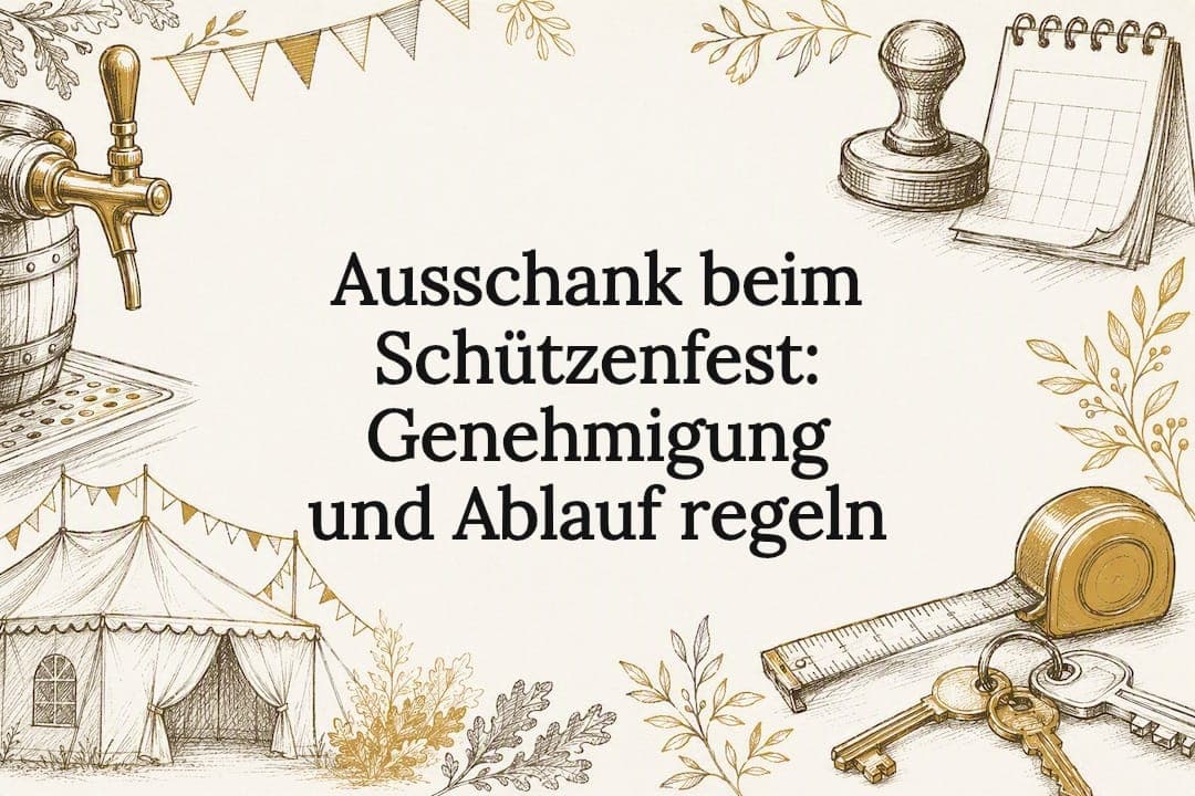 Ausschank beim Schützenfest: Genehmigung und Ablauf regeln