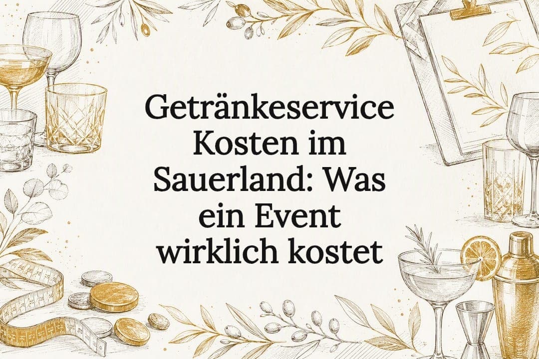 Getränkeservice Kosten im Sauerland: Was ein Event wirklich kostet