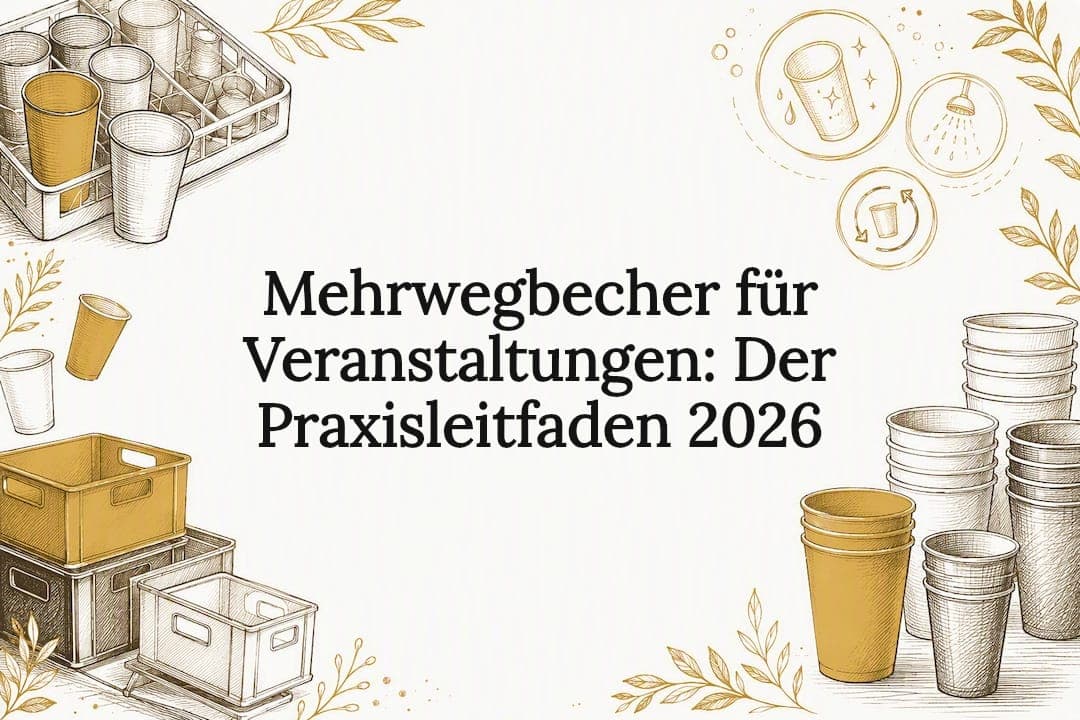 Mehrwegbecher für Veranstaltungen: Der Praxisleitfaden 2026