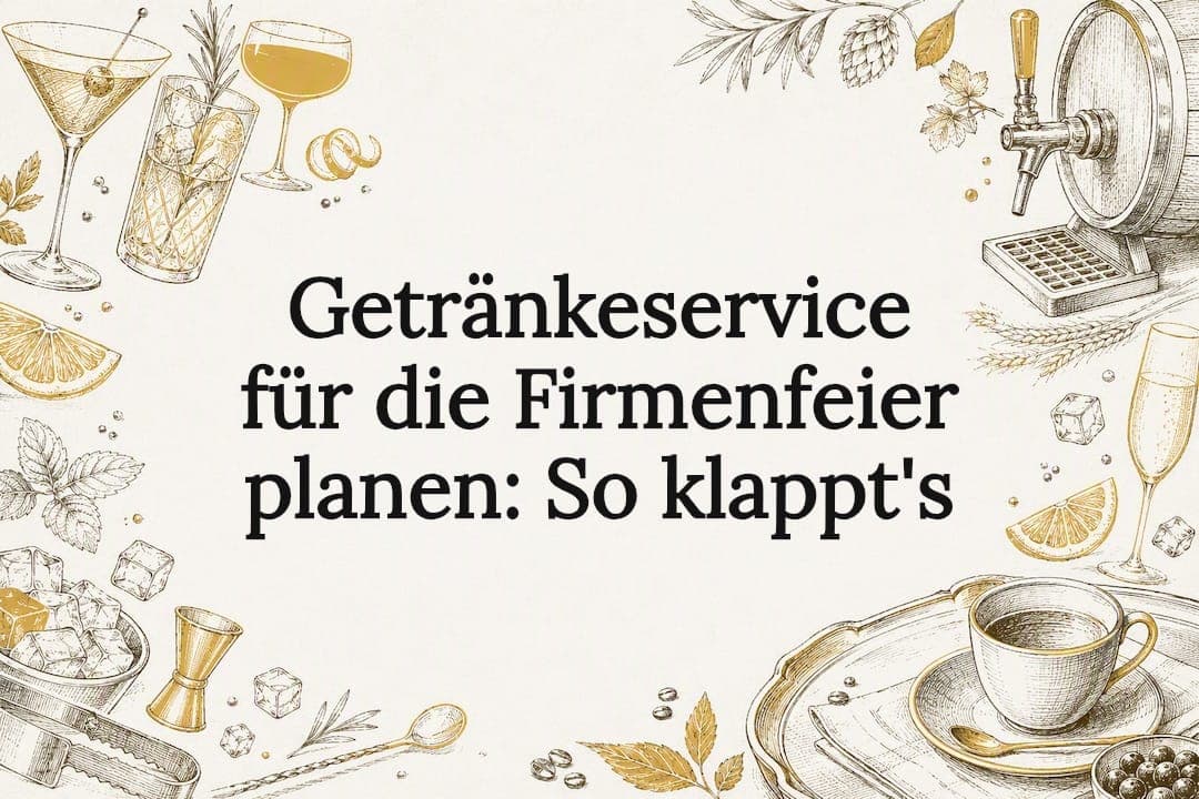 Getränkeservice für die Firmenfeier planen: So klappt's