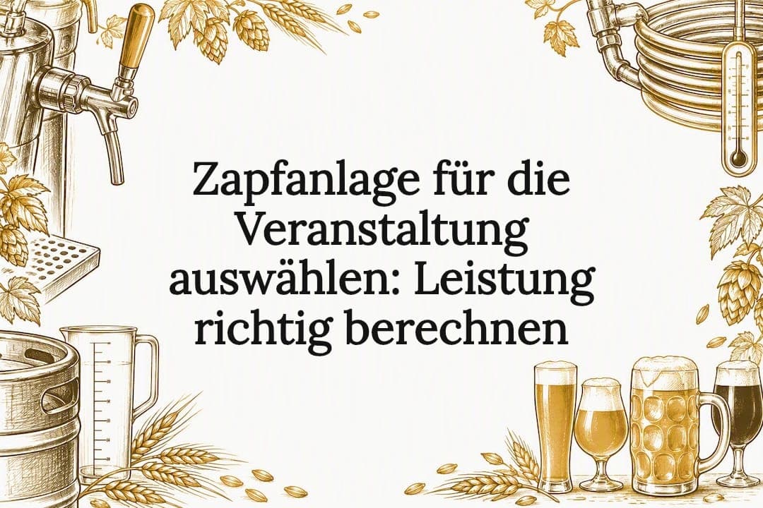 Zapfanlage für die Veranstaltung auswählen: Leistung richtig berechnen