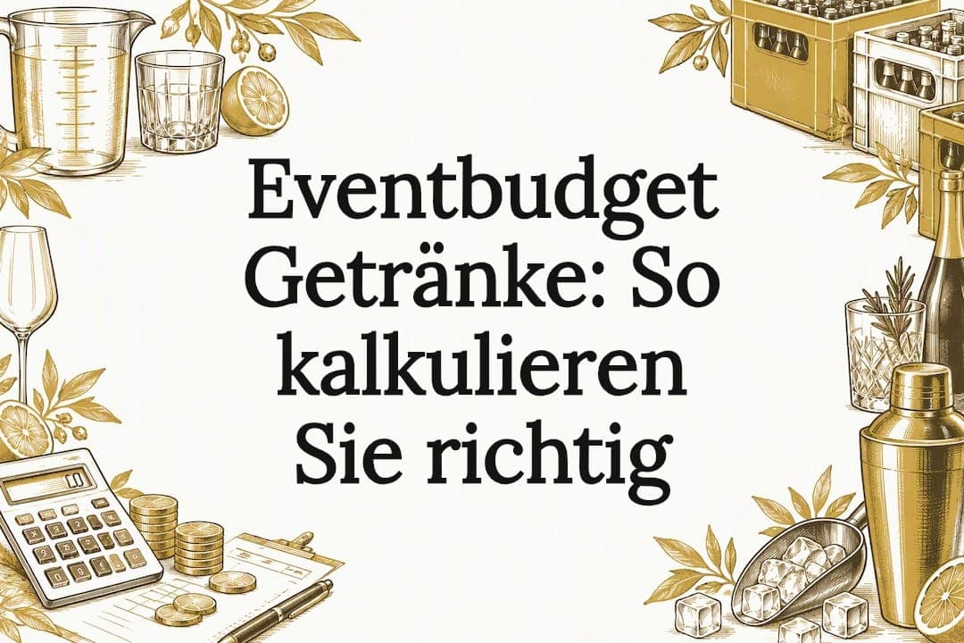 Eventbudget Getränke: So kalkulieren Sie richtig