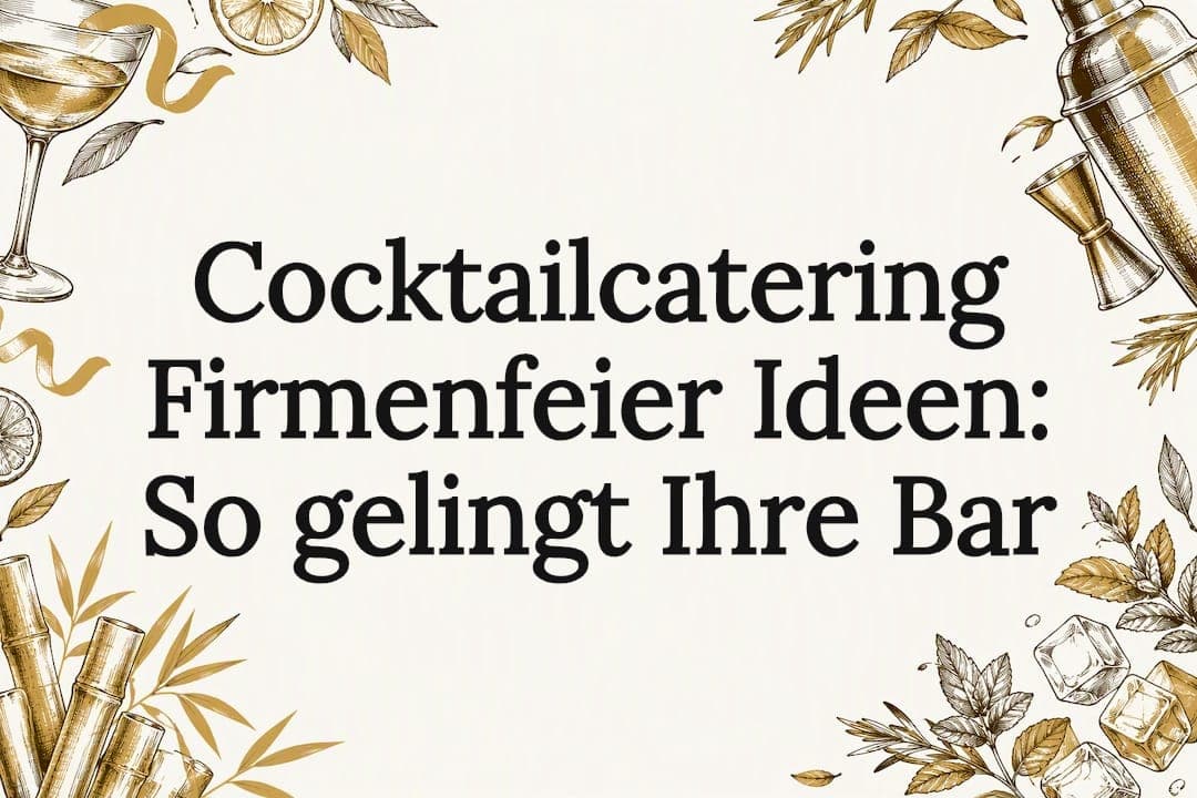 Cocktailcatering Firmenfeier Ideen: So gelingt Ihre Bar