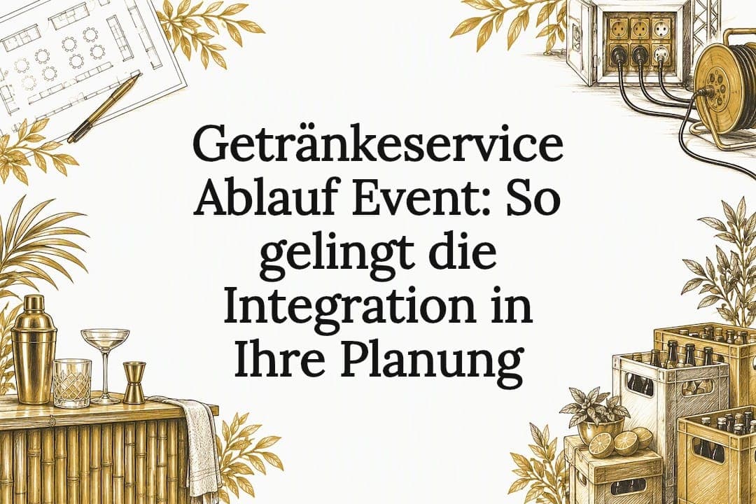 Getränkeservice Ablauf Event: So gelingt die Integration in Ihre Planung