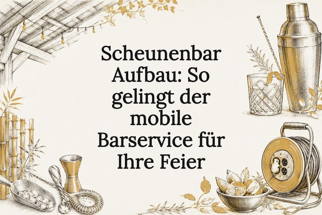 Scheunenbar Aufbau: So gelingt der mobile Barservice für Ihre Feier