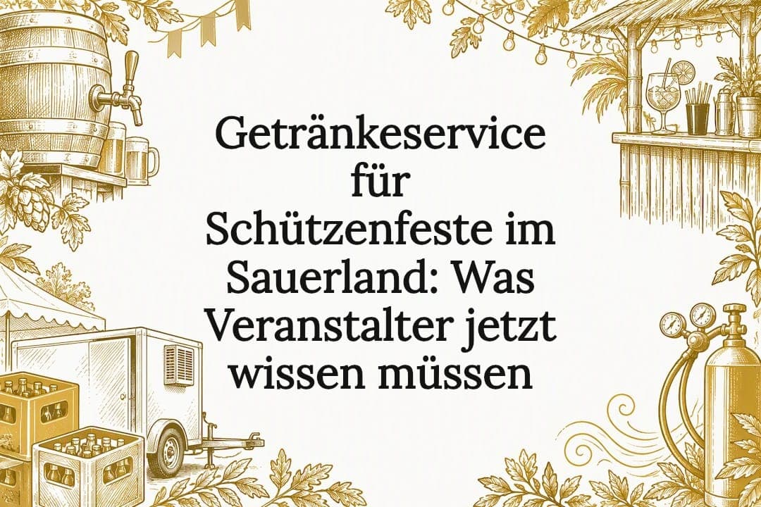 Getränkeservice für Schützenfeste im Sauerland: Was Veranstalter jetzt wissen müssen