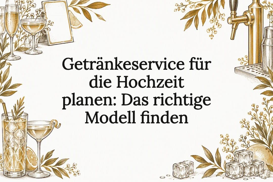 Getränkeservice für die Hochzeit planen: Das richtige Modell finden