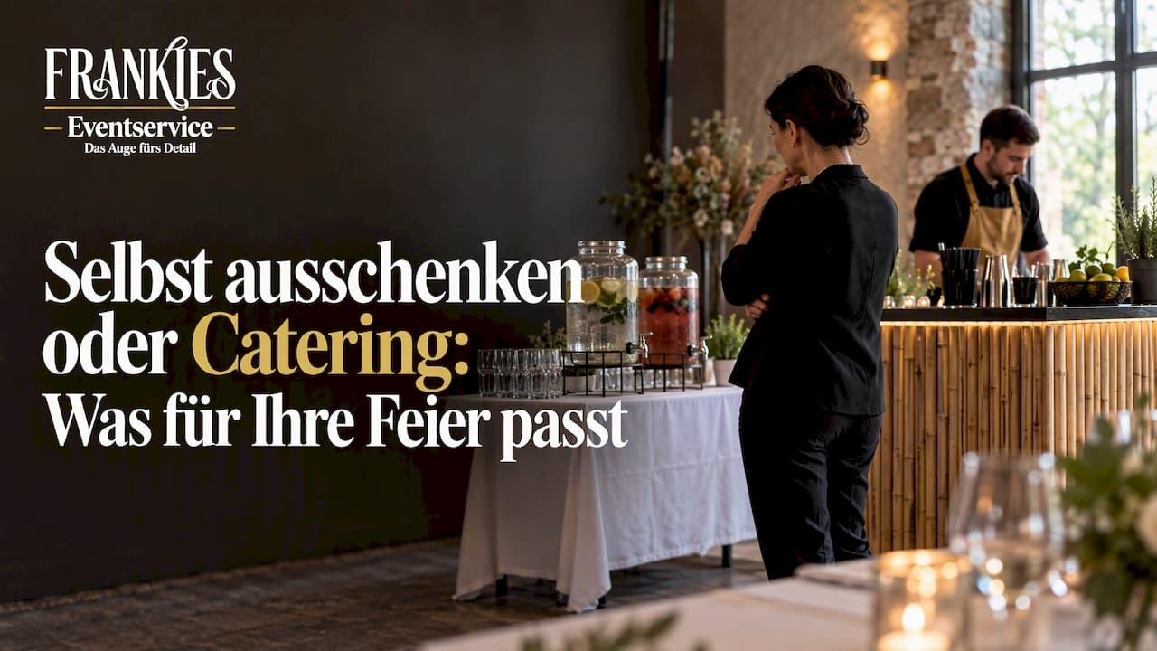 Selbst ausschenken oder Catering: Was für Ihre Feier passt