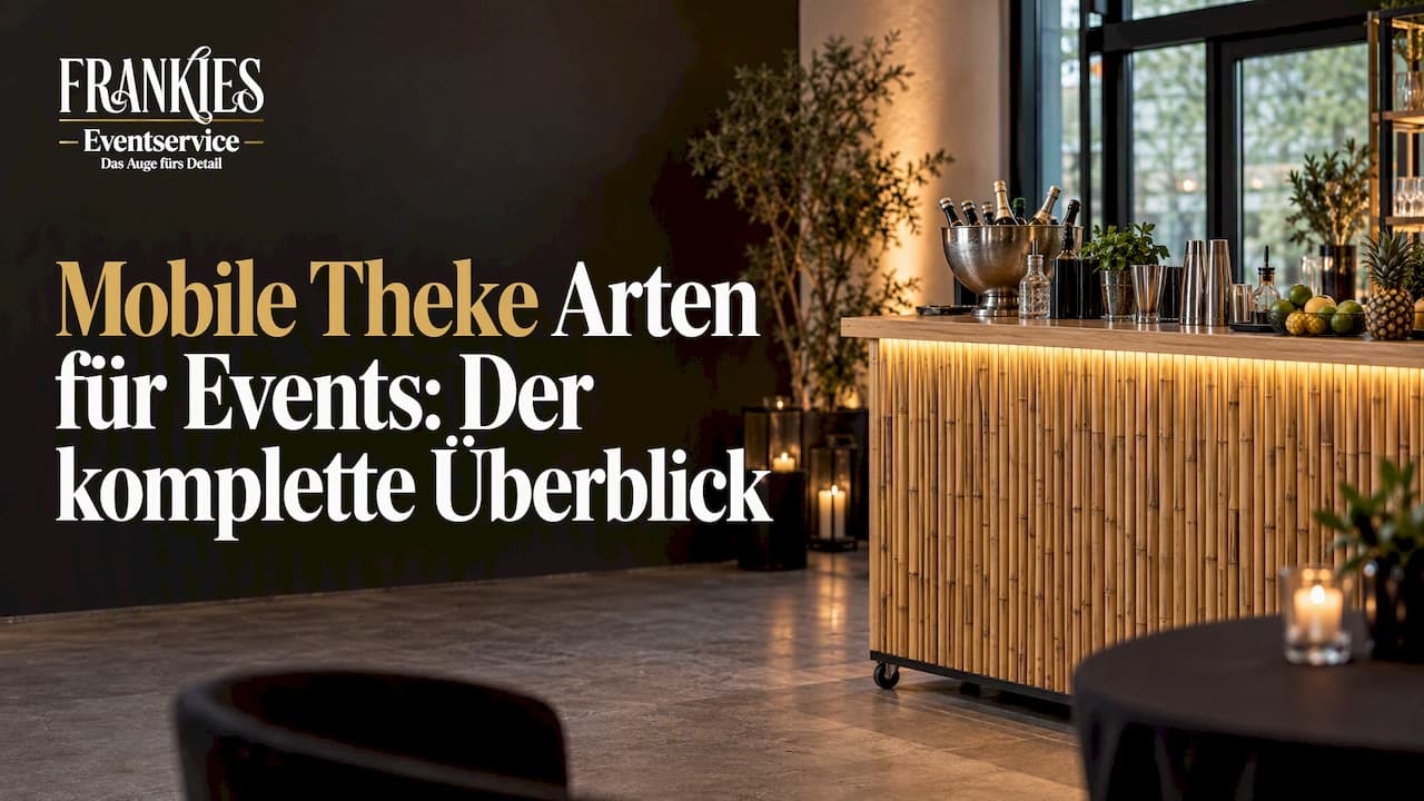 Mobile Theke Arten für Events: Der komplette Überblick