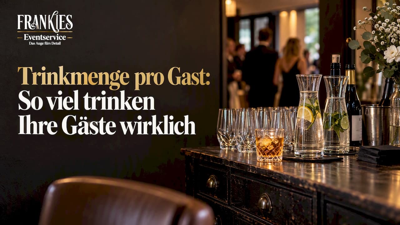 Trinkmenge pro Gast: So viel trinken Ihre Gäste wirklich