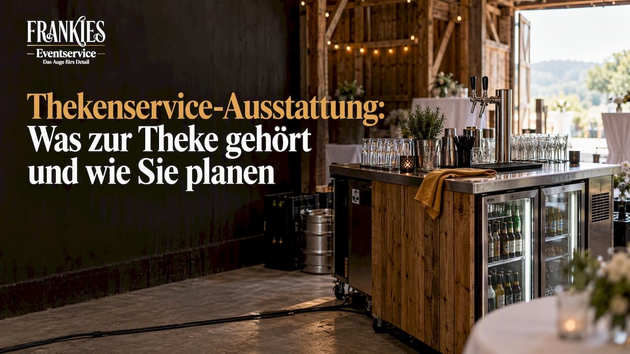 Thekenservice-Ausstattung: Was zur Theke gehört und wie Sie planen