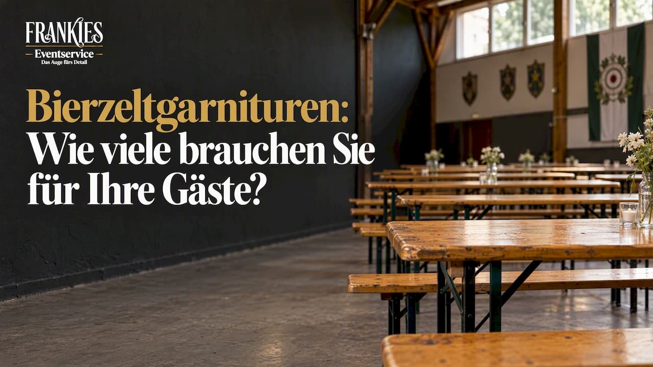 Bierzeltgarnituren: Wie viele brauchen Sie für Ihre Gäste?