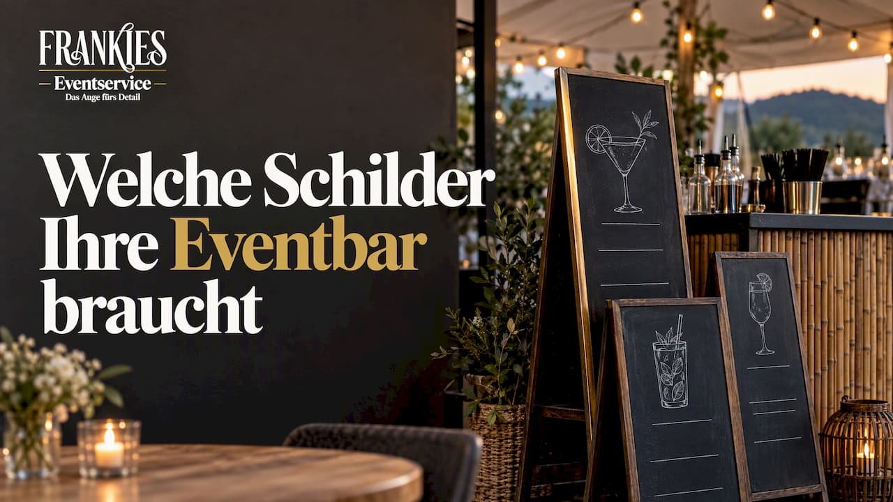 Bar-Beschilderung für Events: Welche Schilder Ihre Bar braucht