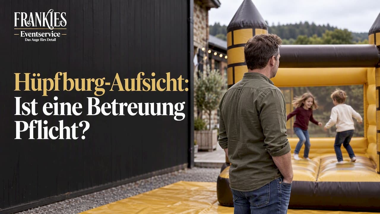 Hüpfburg-Aufsicht: Ist eine Betreuung Pflicht?