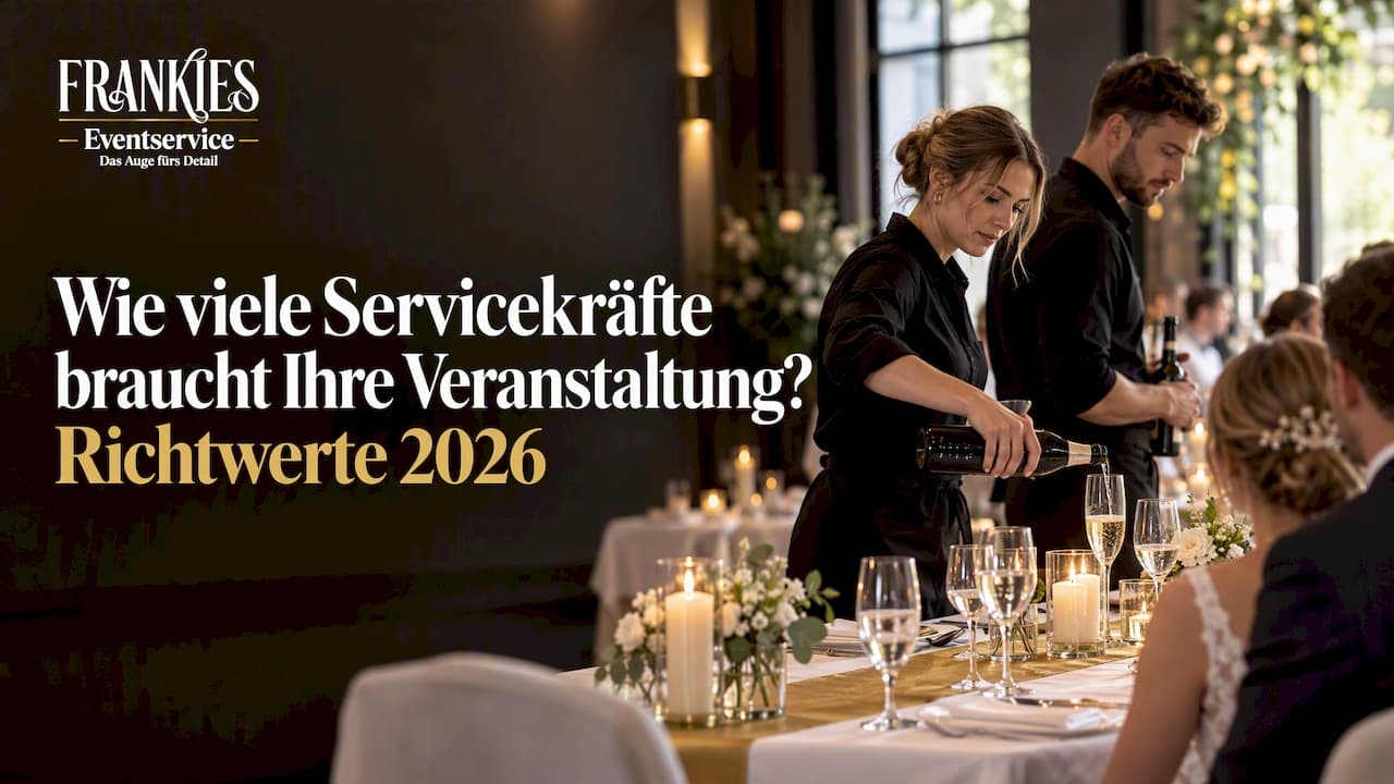 Wie viele Servicekräfte braucht Ihre Veranstaltung? Richtwerte 2026