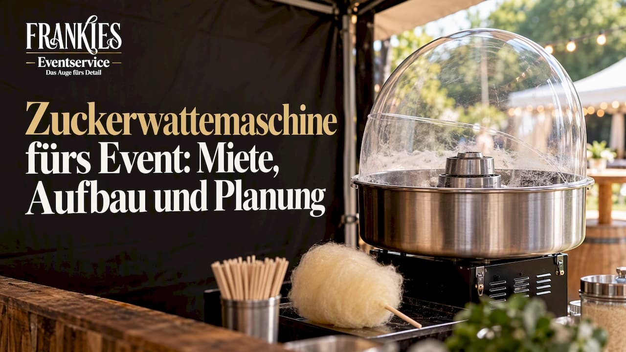 Zuckerwattemaschine fürs Event: Miete, Aufbau und Planung