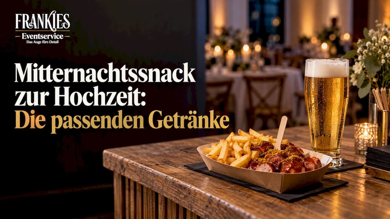 Mitternachtssnack zur Hochzeit: Die passenden Getränke